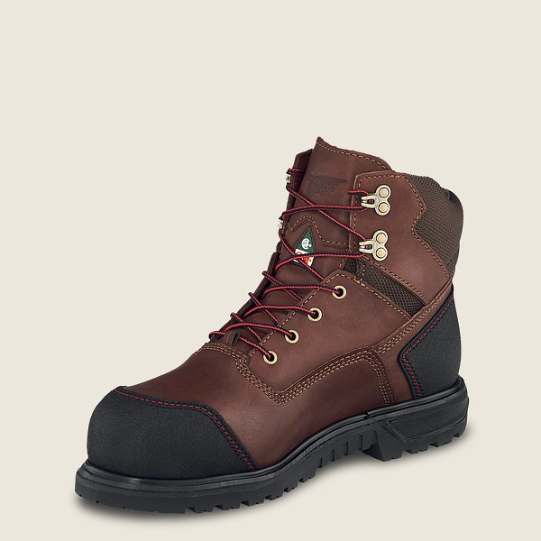 Red Wing Safety Boots Brnr Xp - 6-inch Waterproof Csa Toe - Brown/Black - Mens IAY180673